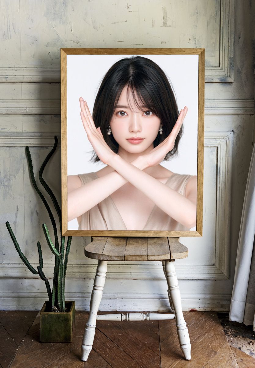 Elegant Portrait Pose Print. room preview