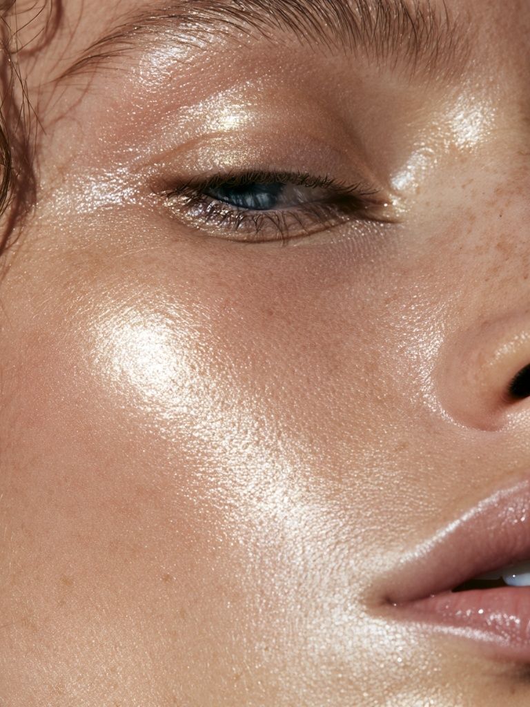 Glossy Beauty Portrait Poster. poster detail