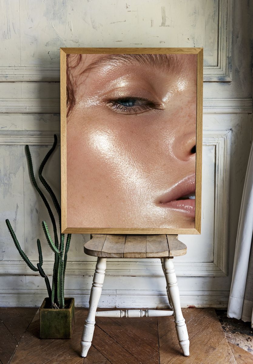 Glossy Beauty Portrait Poster. room preview