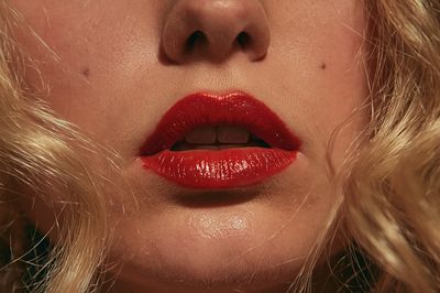 Red Lips Glamour Photography Poster.