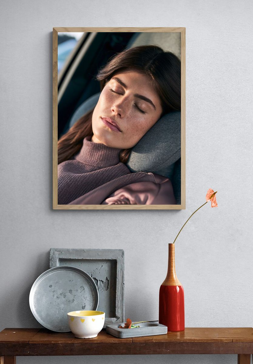 Sleeping Woman Portrait Print. — room view 3