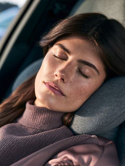 Sleeping Woman Portrait Print. poster