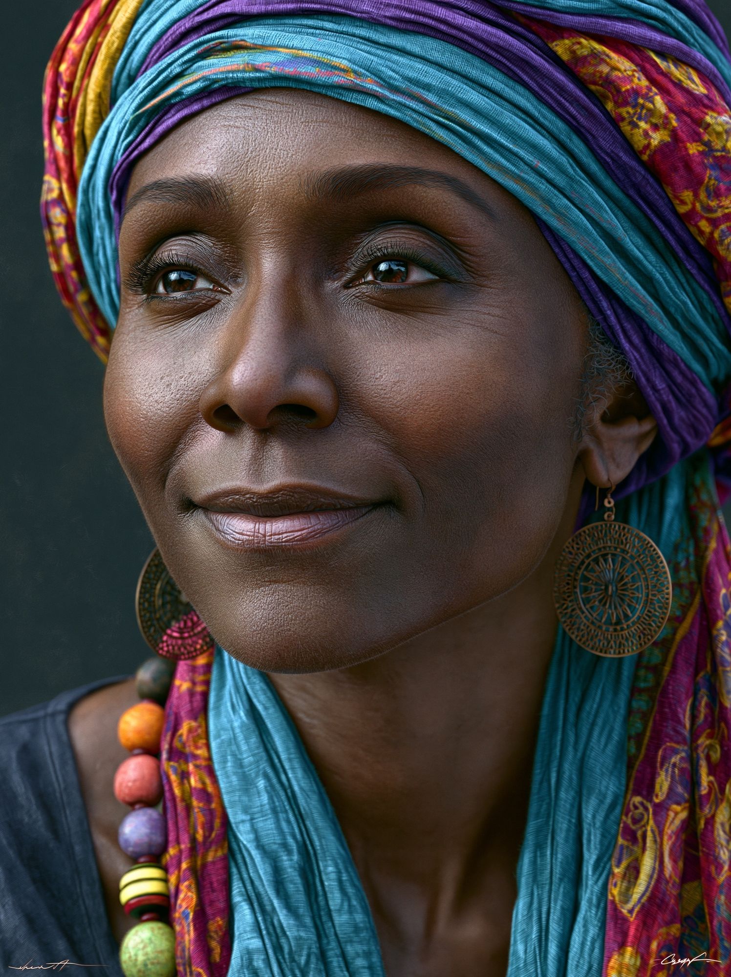 Colorful Portrait Photography Poster. poster — photography art