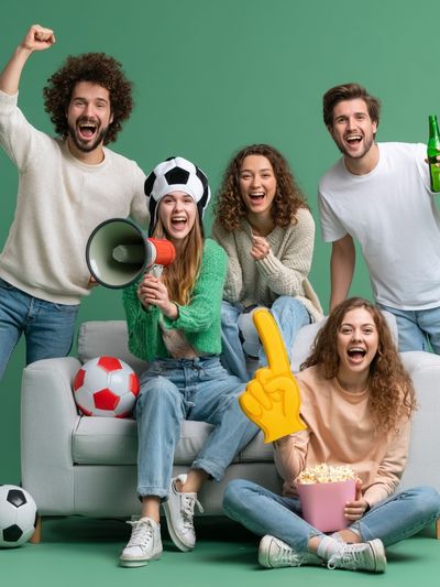 Cheering Friends Game Day Poster.