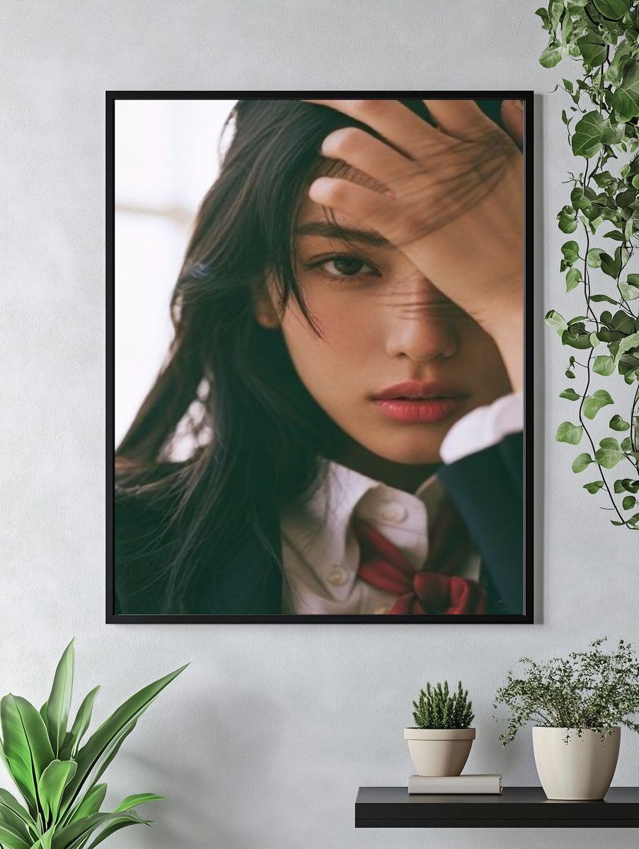 Portrait of a Young Woman Photography Poster. — room view 4