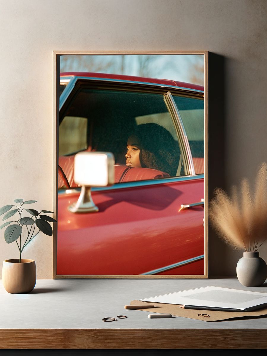 Classic Car Portrait Photography Poster. — room view 2