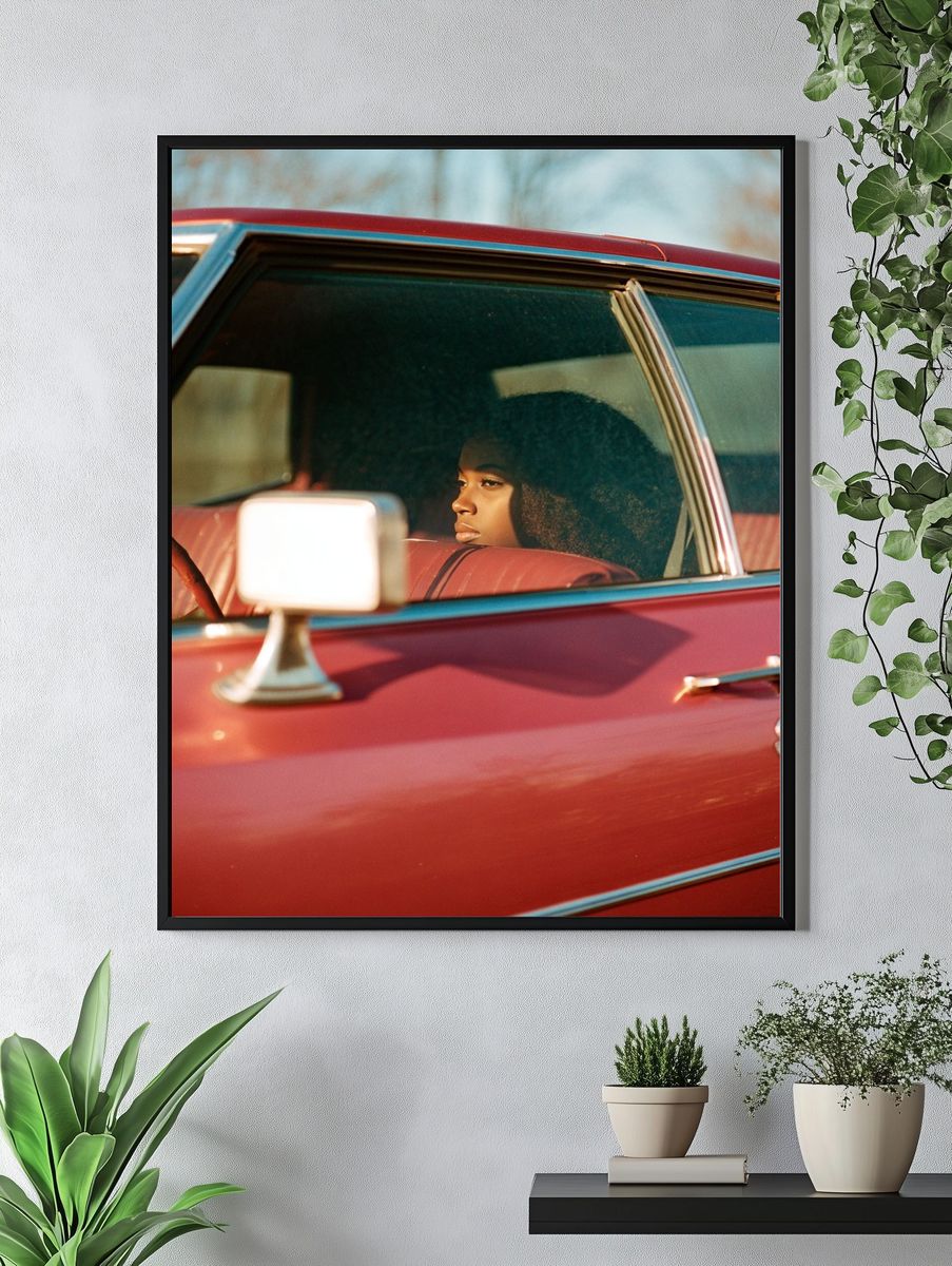 Classic Car Portrait Photography Poster. — room view 4