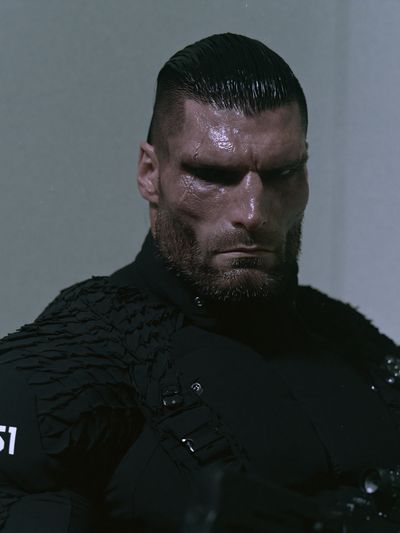 Dark Futuristic Portrait Poster. poster