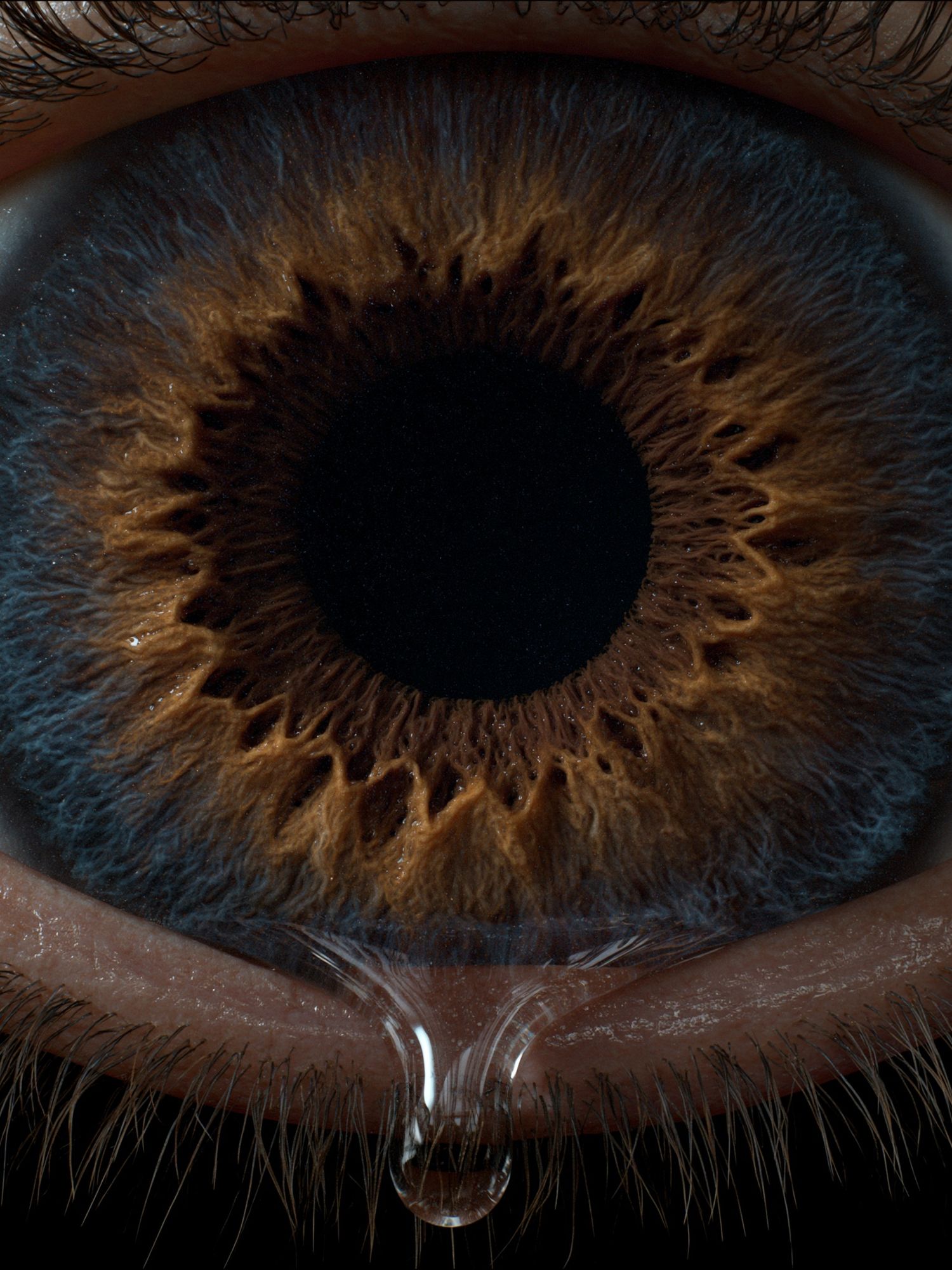 Human Eye Macro Photography Poster. poster detail