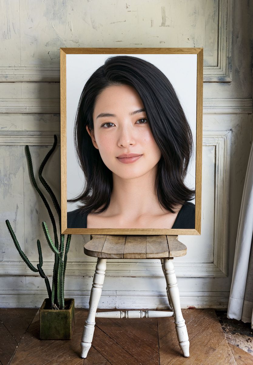 Minimalist Portrait Poster. — room view 1