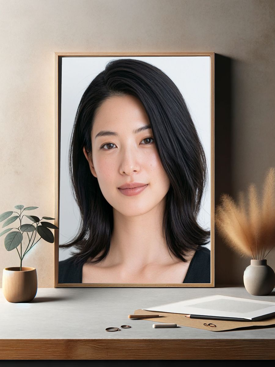 Minimalist Portrait Poster. — room view 2
