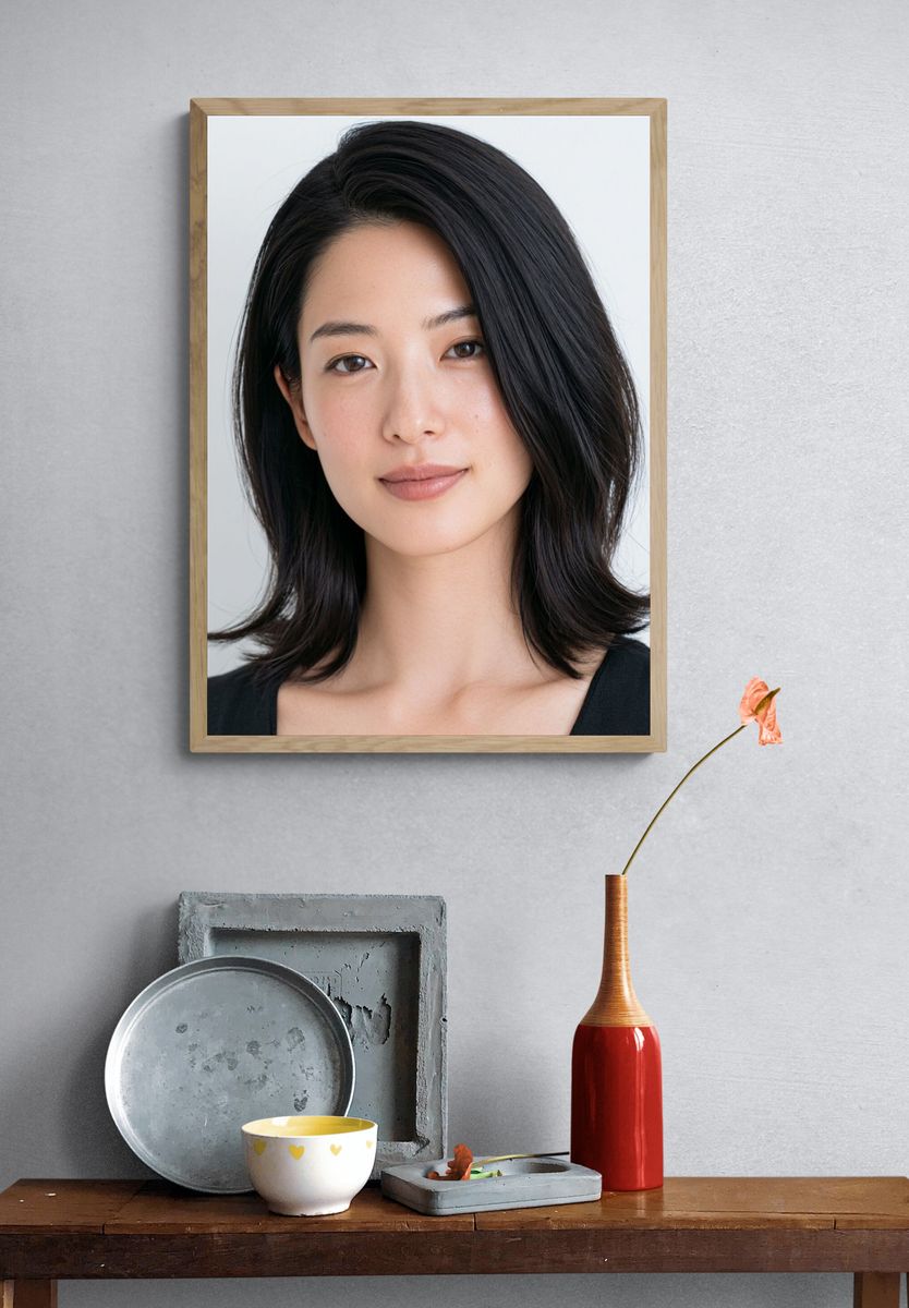 Minimalist Portrait Poster. — room view 3