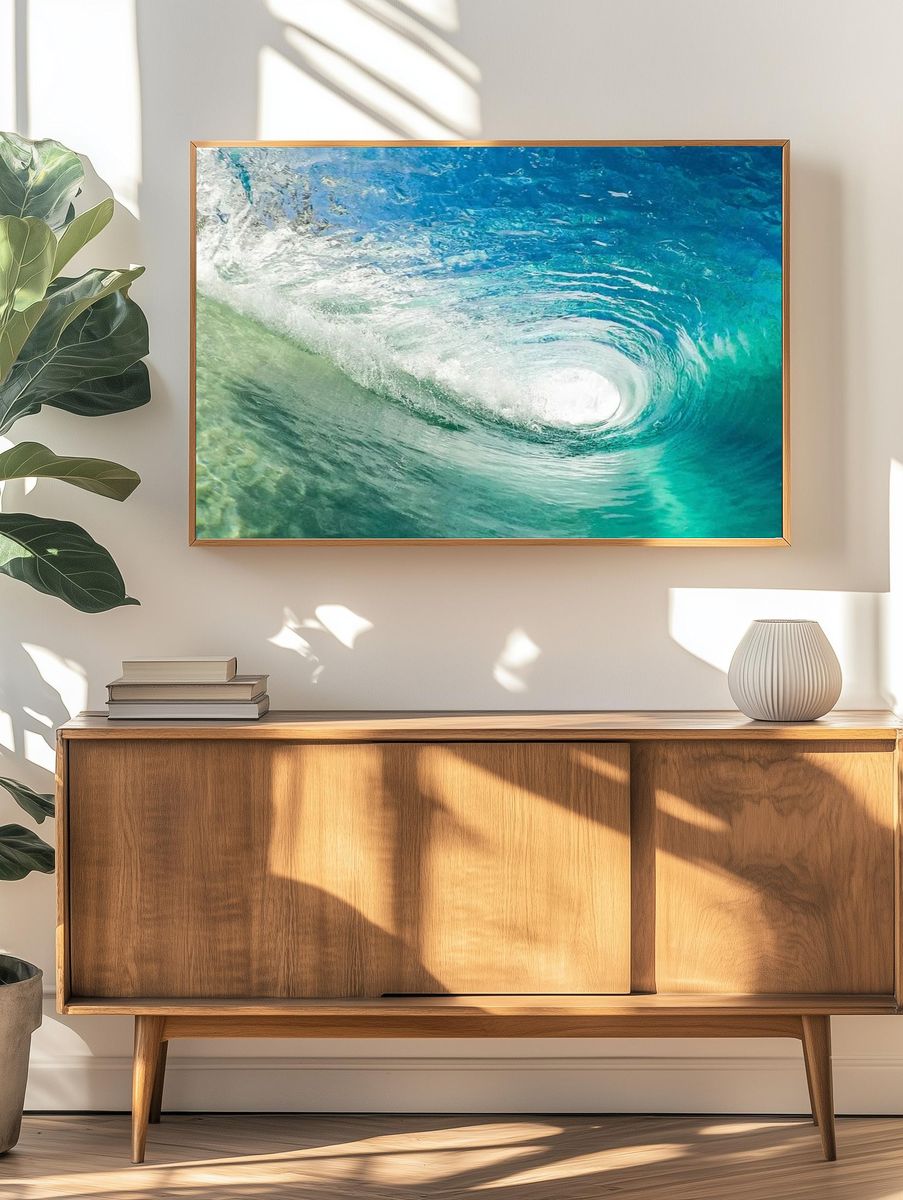 Desktop wallpaper ocean background, HD. — room view 3