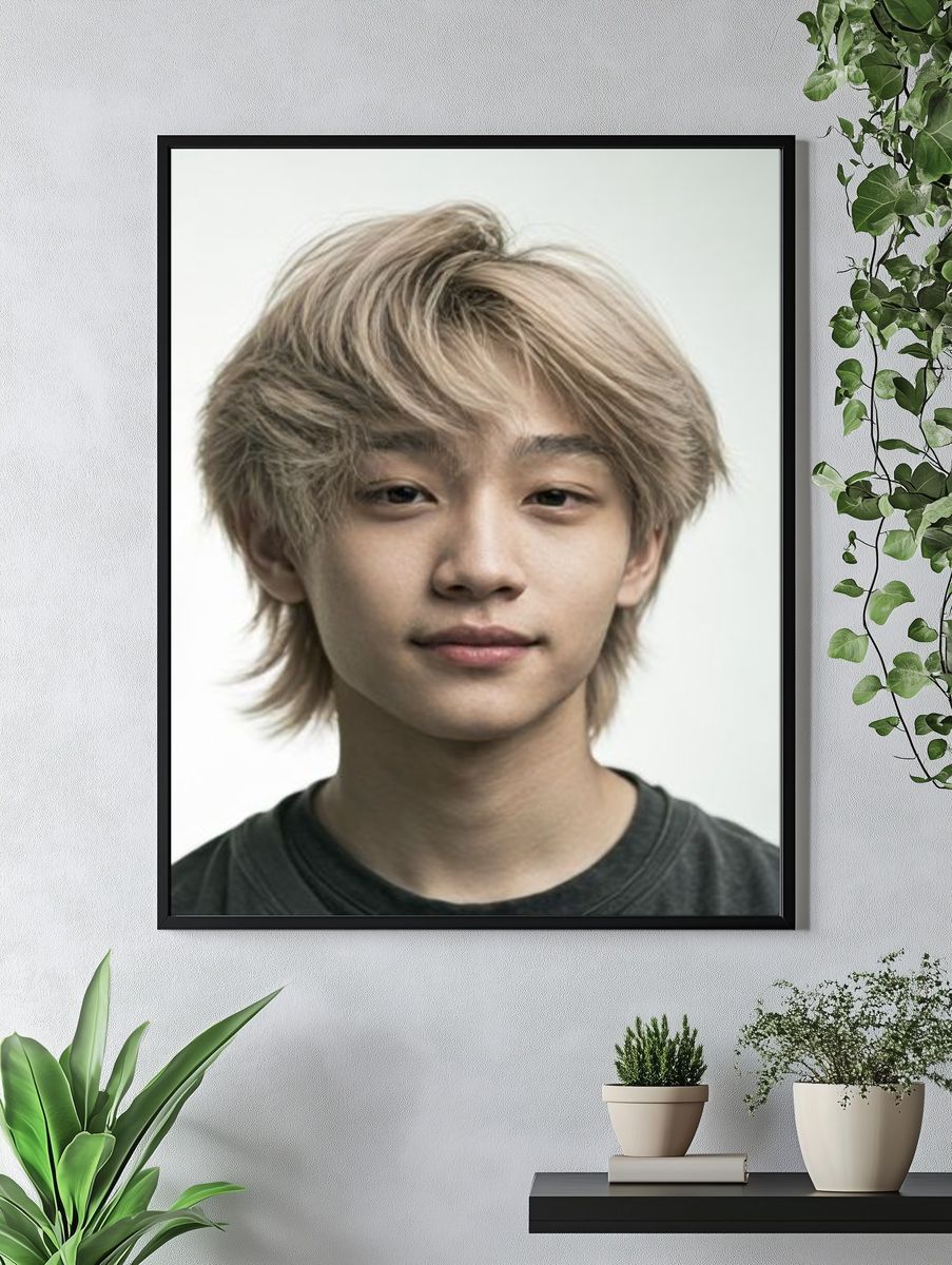 Blond Portrait Photography Poster. — room view 4