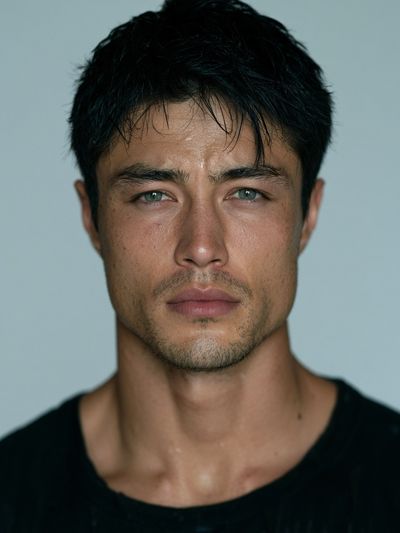 Moody Male Portrait Photography Poster. poster