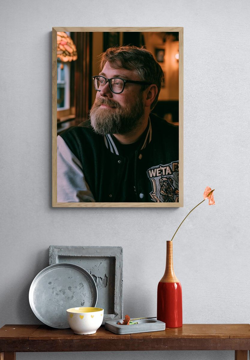 Bearded Portrait Photography Poster. — room view 3
