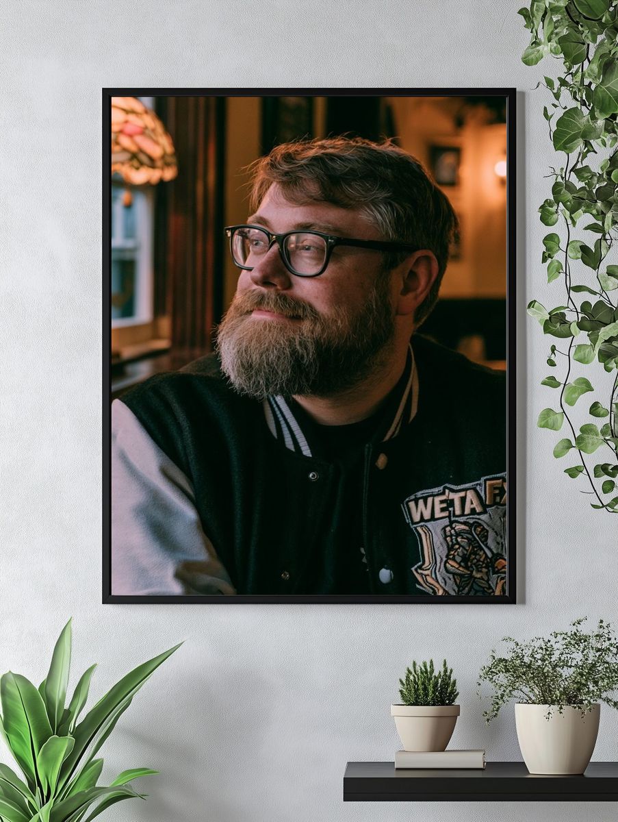 Bearded Portrait Photography Poster. — room view 4