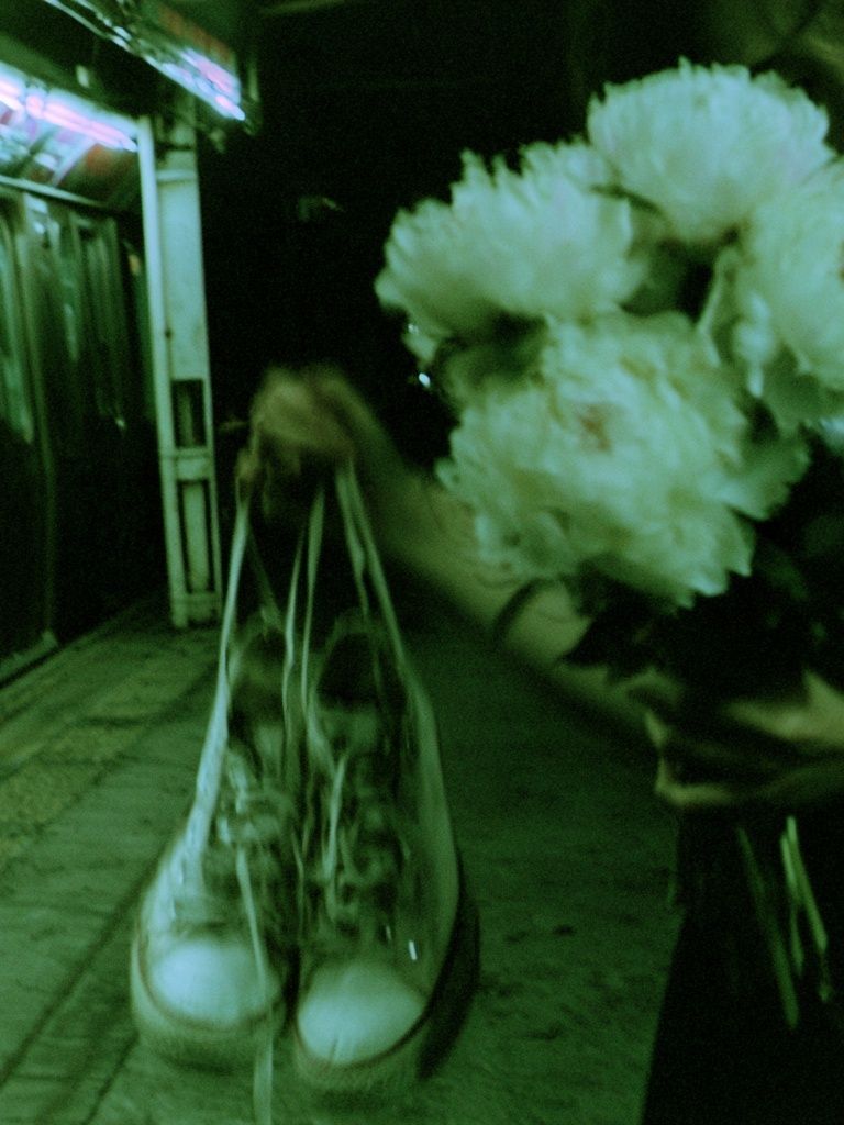 Green Subway Flowers Photography Poster. poster — photography art