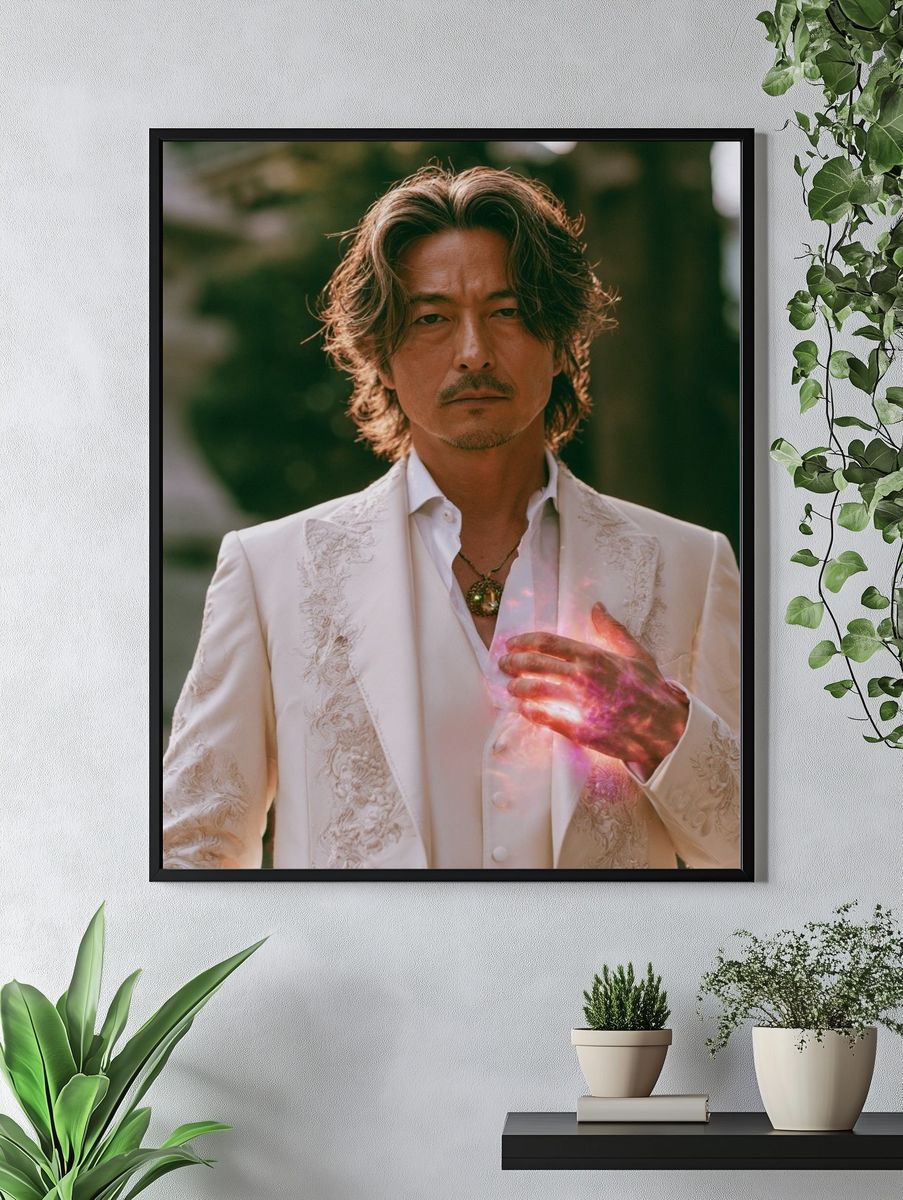 Mystic Man Portrait Print. — room view 4