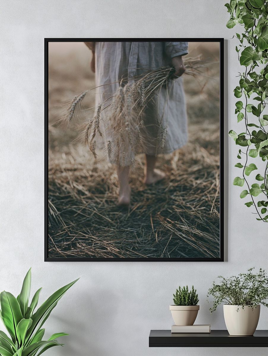 Harvest Field Photography Print. — room view 4