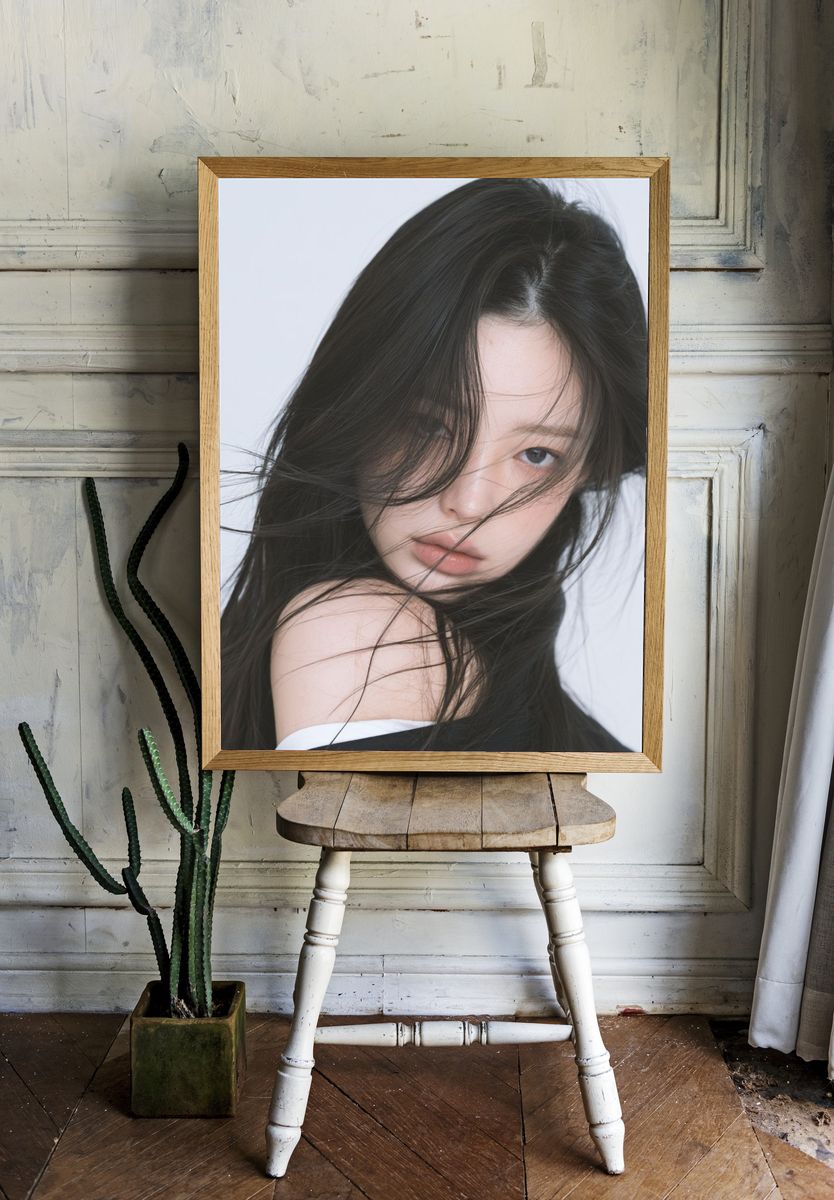 Windblown Portrait Photography Poster. — room view 1