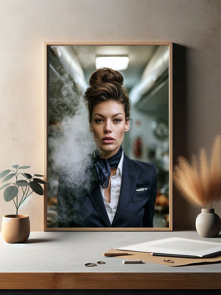 Elegant Portrait Photography Poster. — room view 2