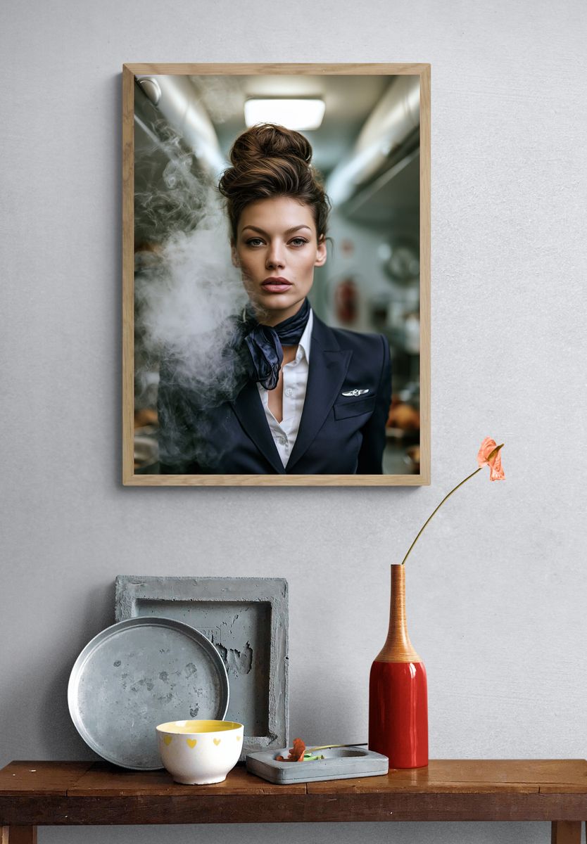 Elegant Portrait Photography Poster. — room view 3