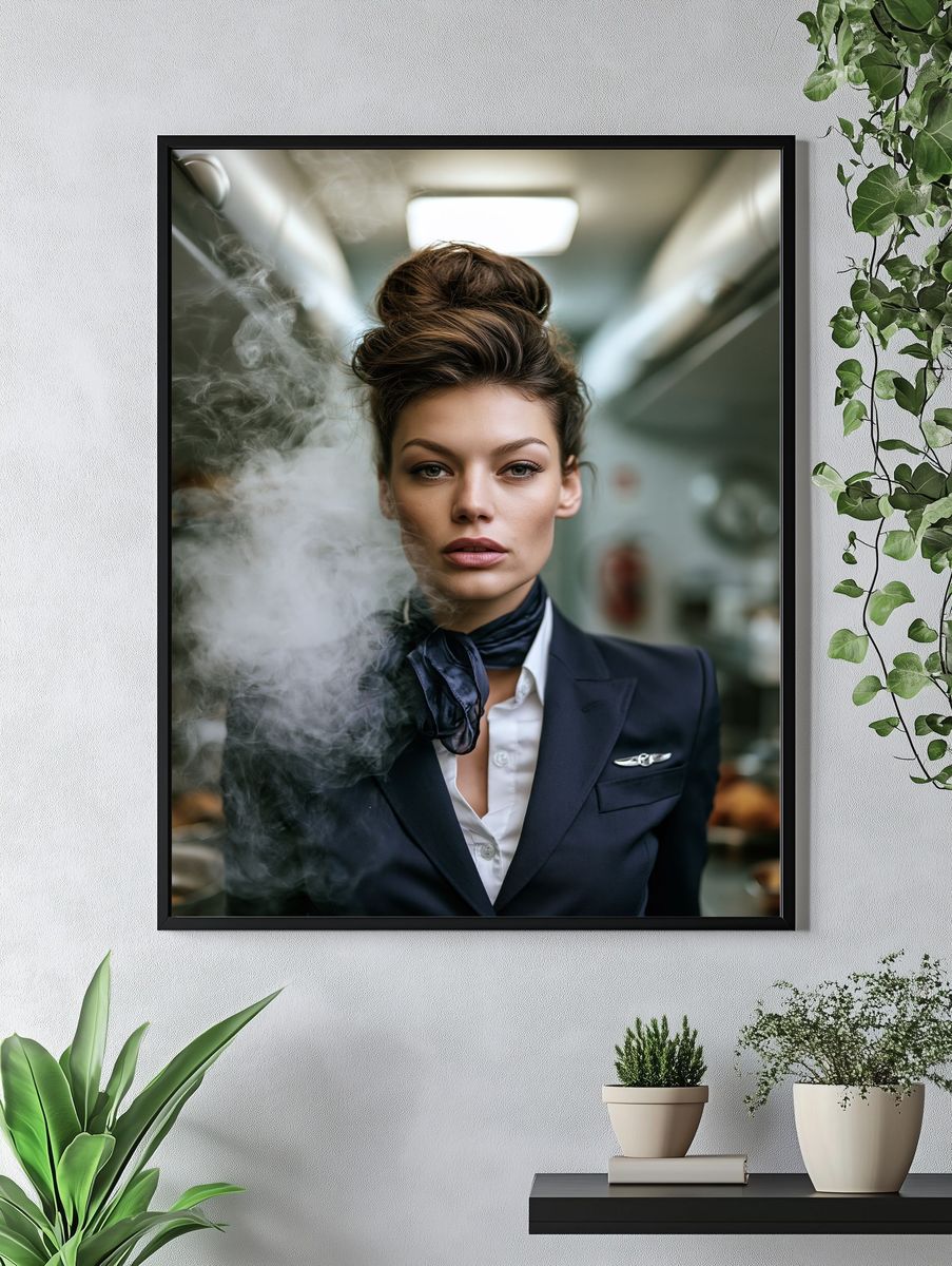 Elegant Portrait Photography Poster. — room view 4