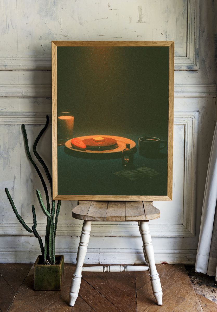 Cozy Breakfast Still Life Poster. — room view 1