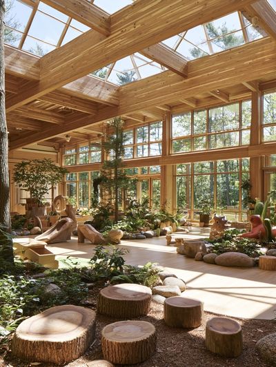 Sunlit Woodland Interior Poster.