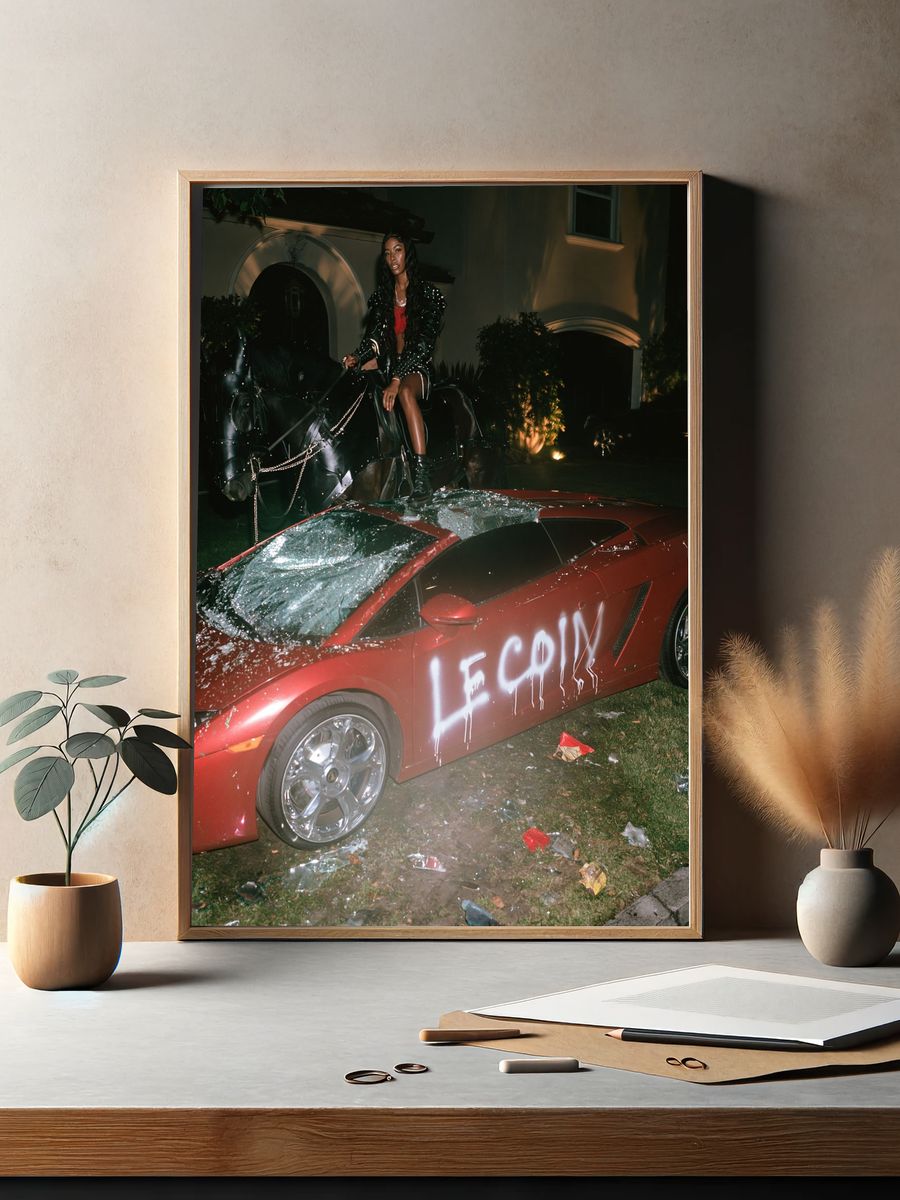 Night Ride Luxury Street Photography Poster. — room view 2