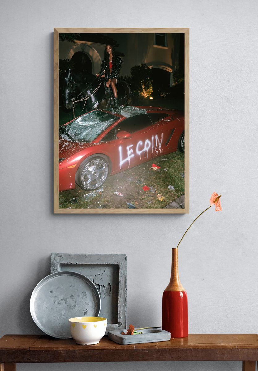 Night Ride Luxury Street Photography Poster. — room view 3