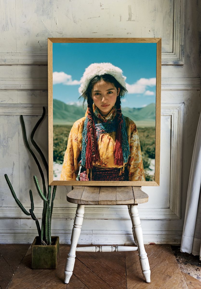 Mountain Portrait Photography Poster. — room view 1