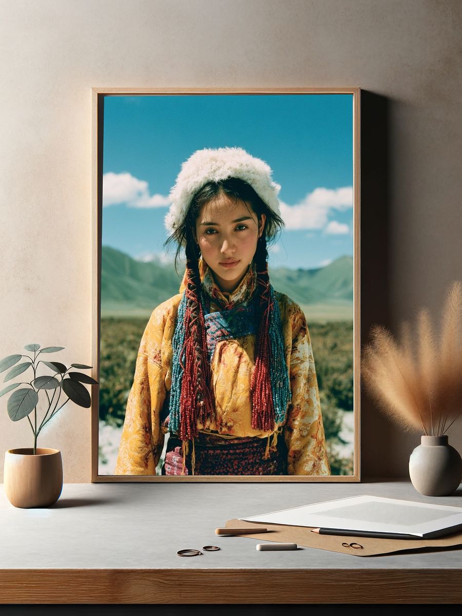 Mountain Portrait Photography Poster. — room view 2
