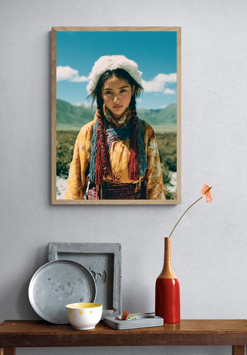 Mountain Portrait Photography Poster. — room view 3