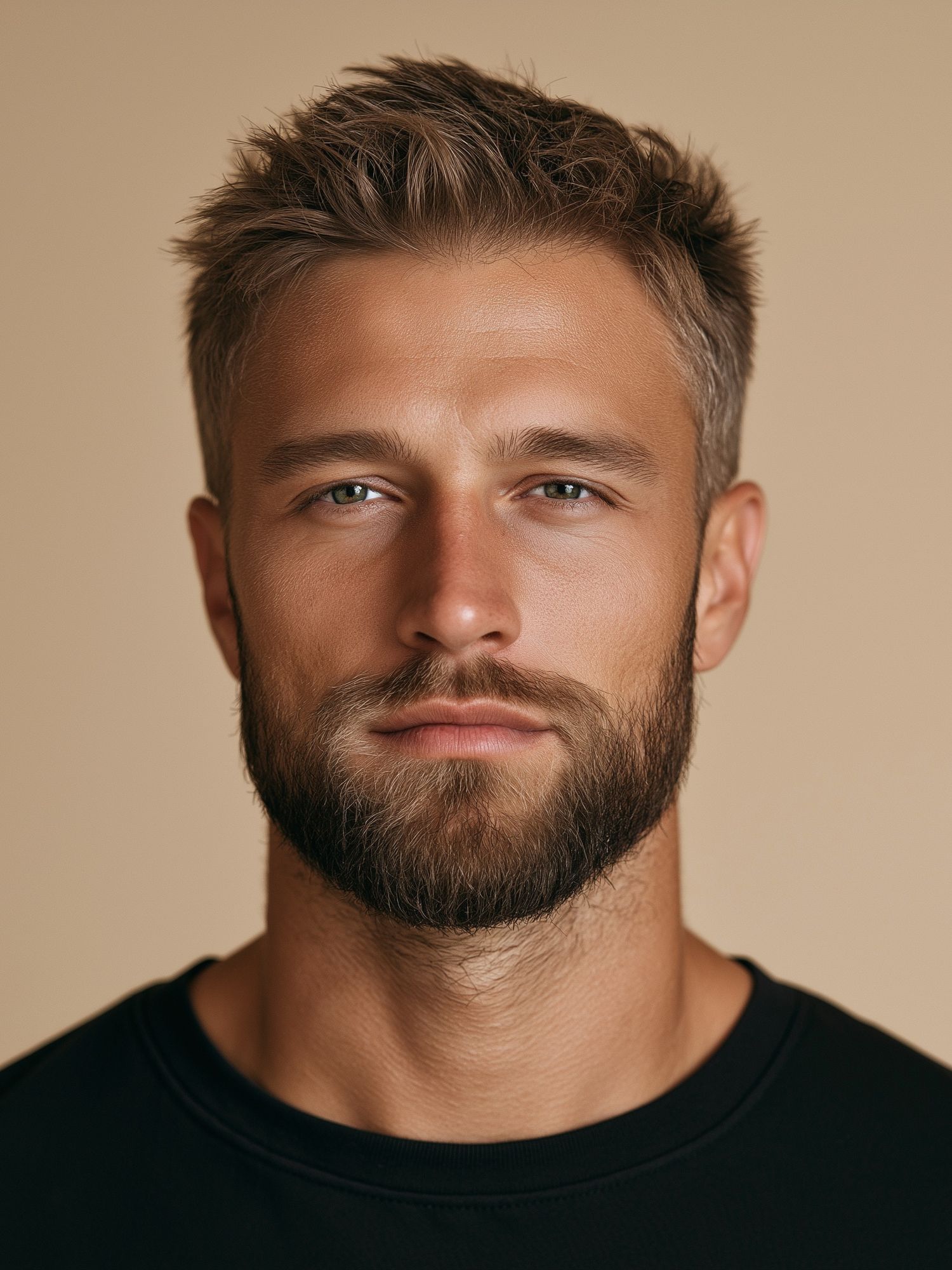 Bearded Man Portrait Photography Poster. poster detail