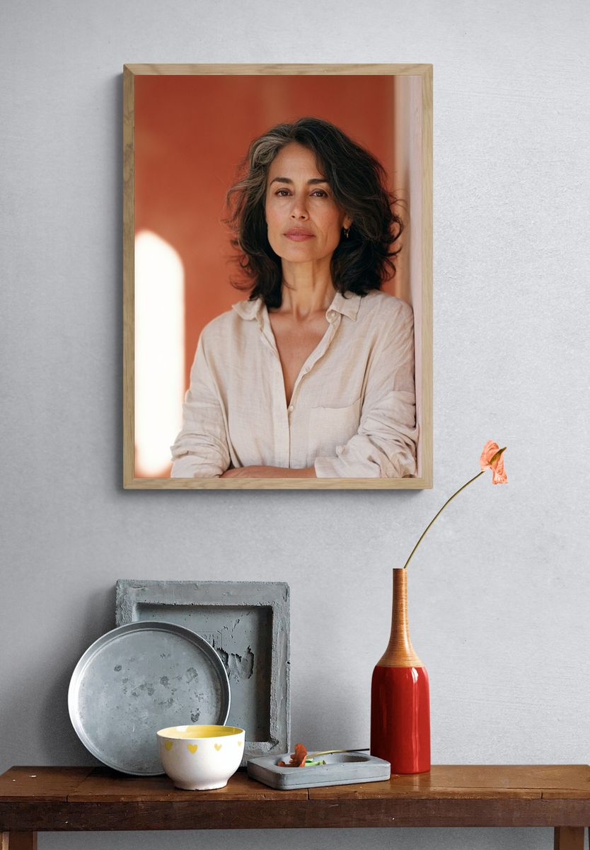 Woman Portrait Photography Poster. — room view 3