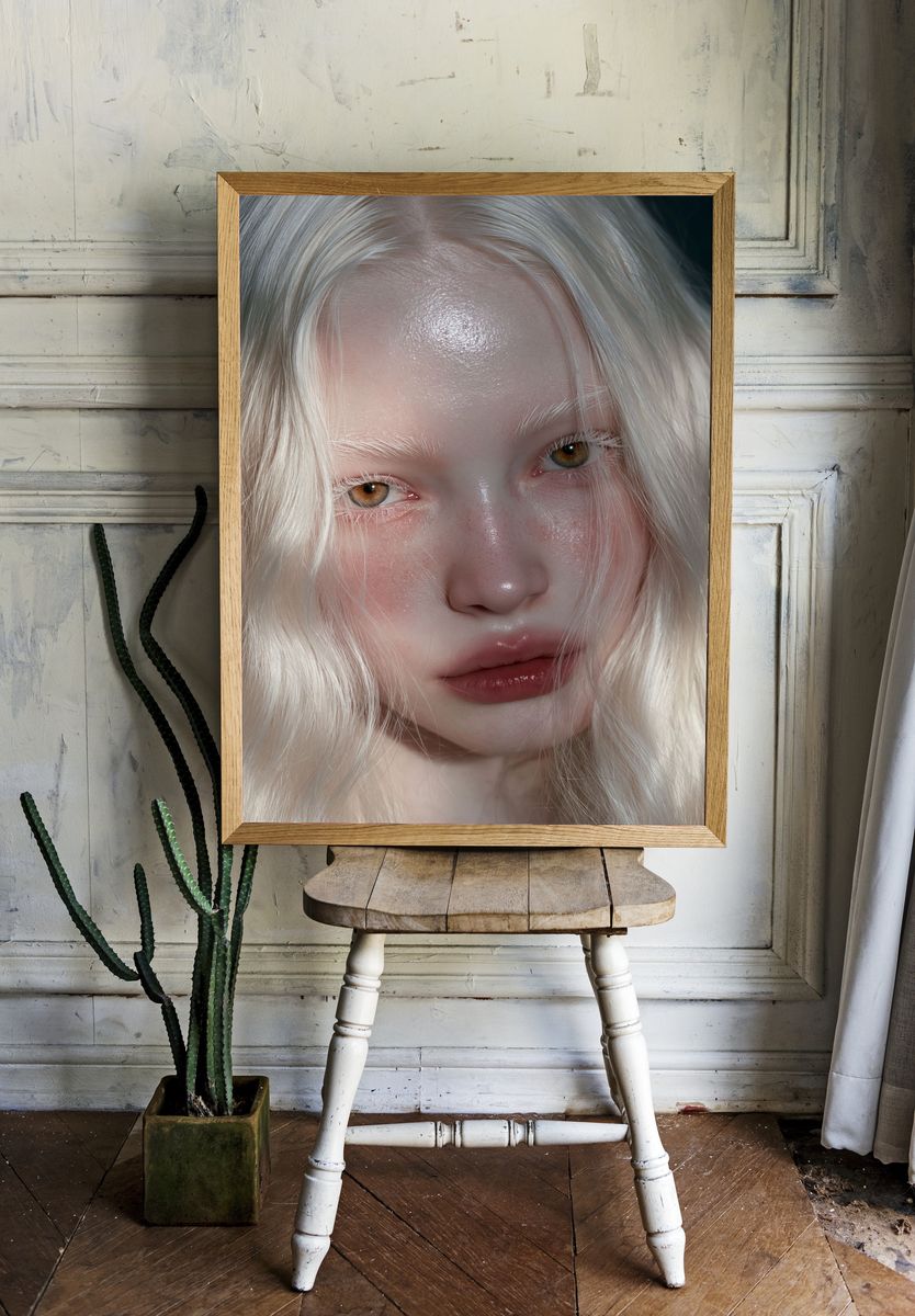 Platinum Portrait Photography Poster. room preview