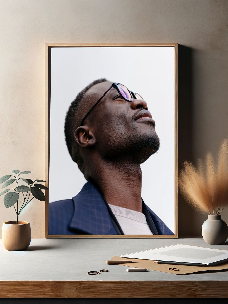 Contemplative Portrait Photography Poster. — room view 2