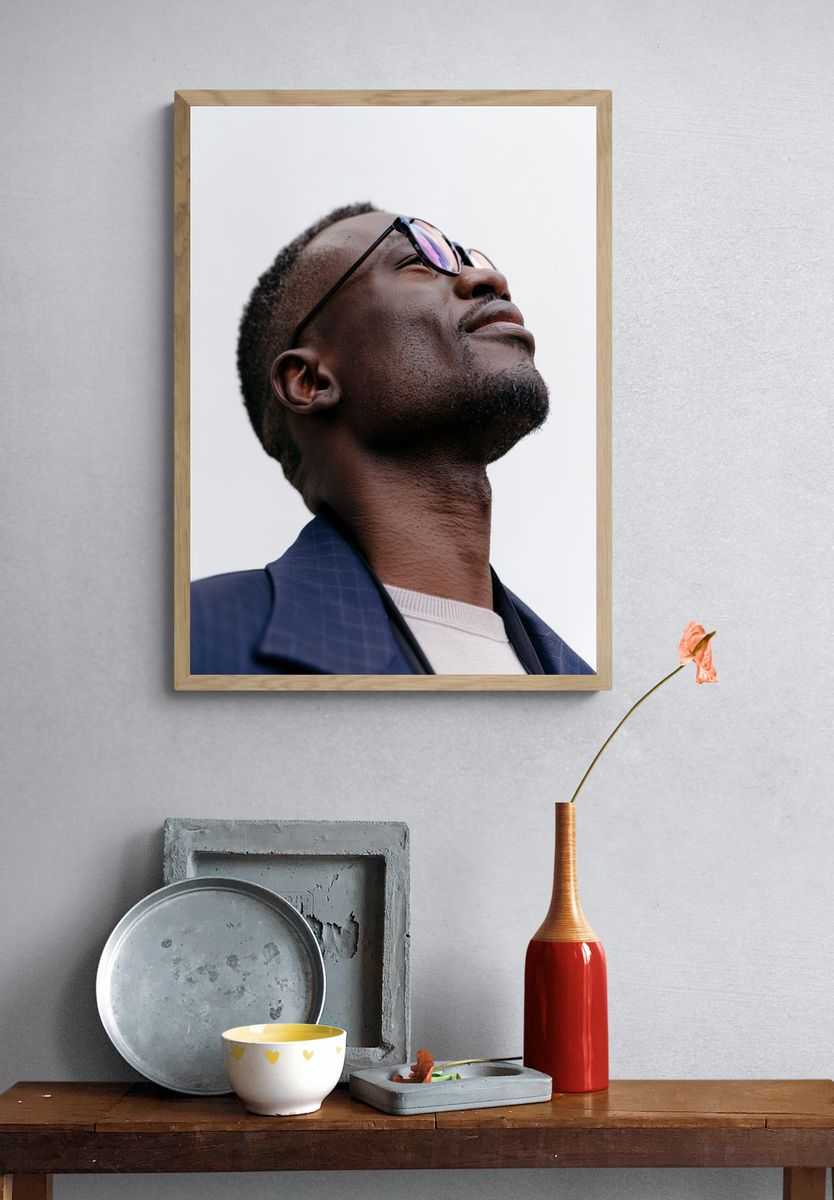Contemplative Portrait Photography Poster. — room view 3
