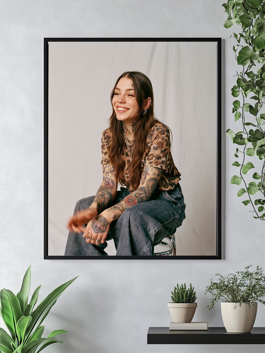 Woman Portrait Photography Poster. — room view 4