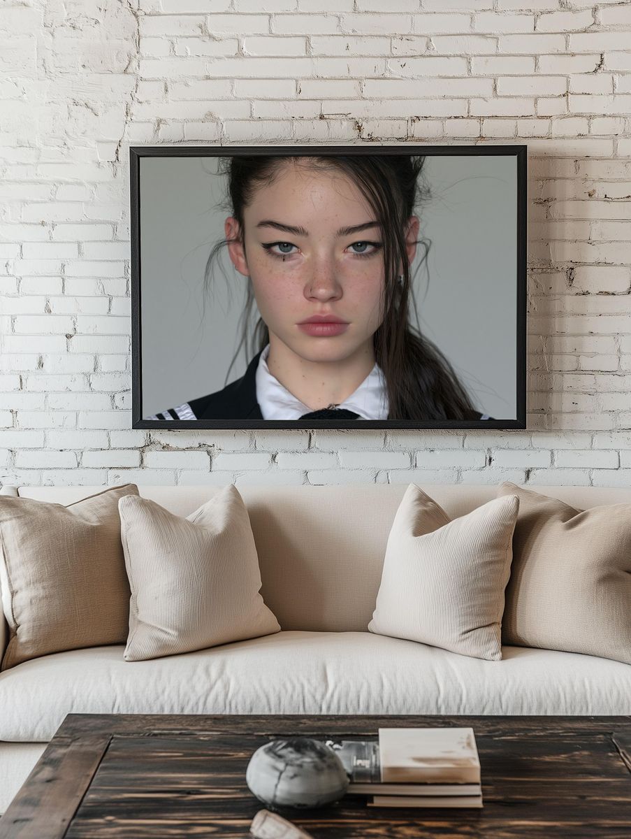 Moody Portrait Photography Poster. room preview