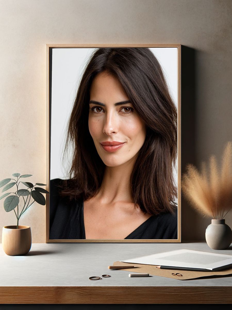 Elegant Woman Portrait Photography Poster. — room view 2