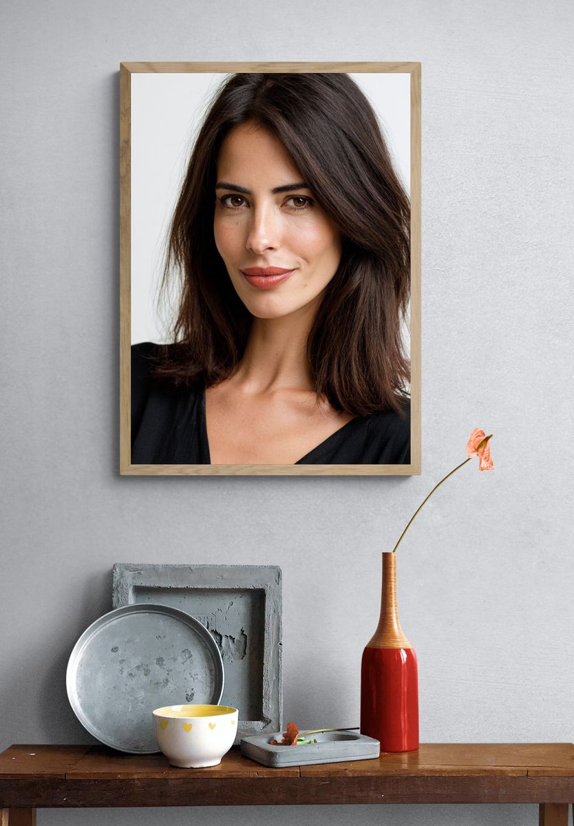 Elegant Woman Portrait Photography Poster. — room view 3
