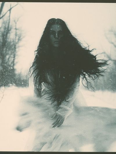 Winter Spirit Portrait Print. poster