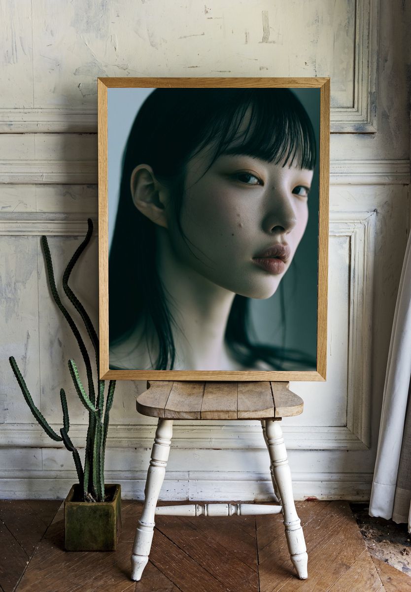 Moody Portrait Photography Poster. — room view 1