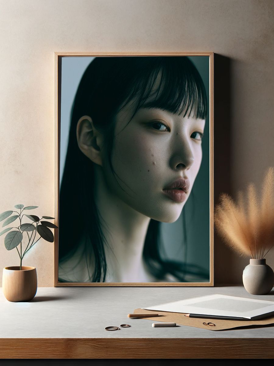 Moody Portrait Photography Poster. — room view 2