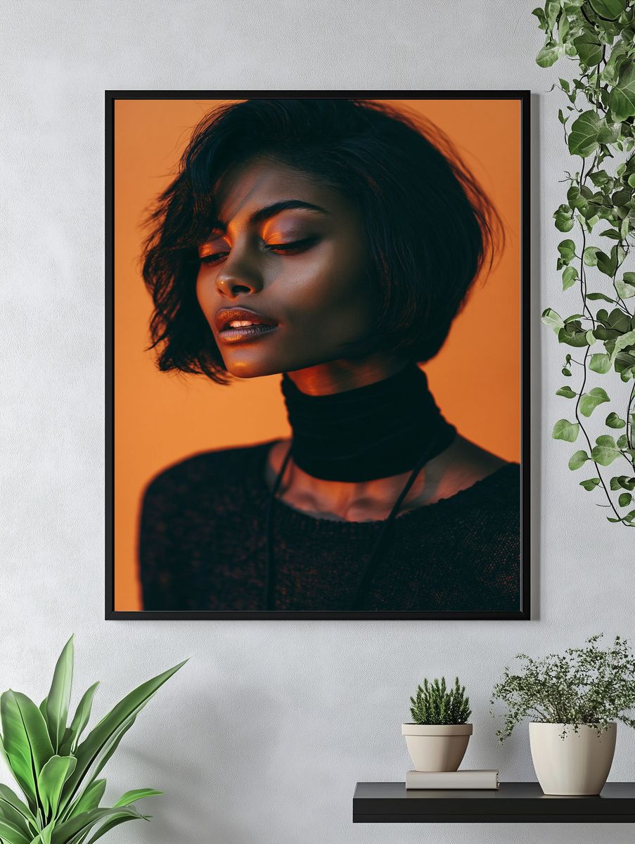Moody Portrait Photography Poster. — room view 4