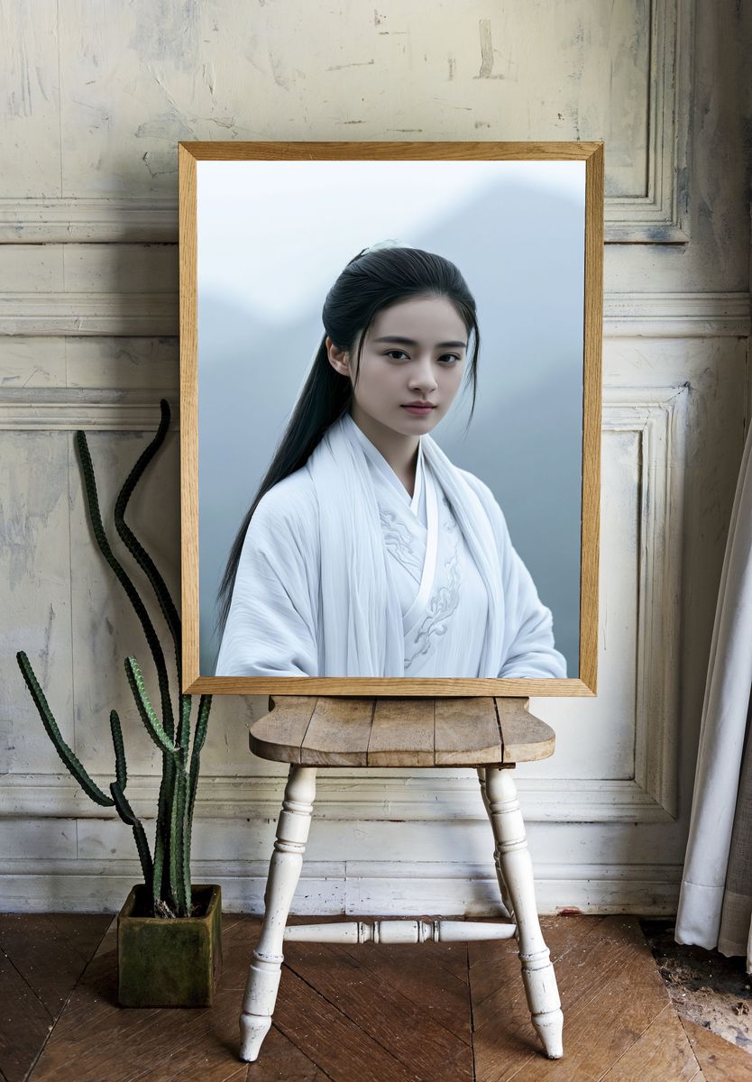 Serene Portrait Photography Poster. room preview