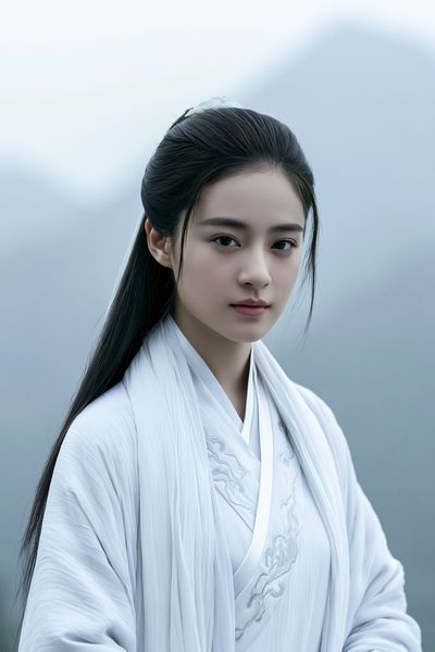 Serene Portrait Photography Poster.